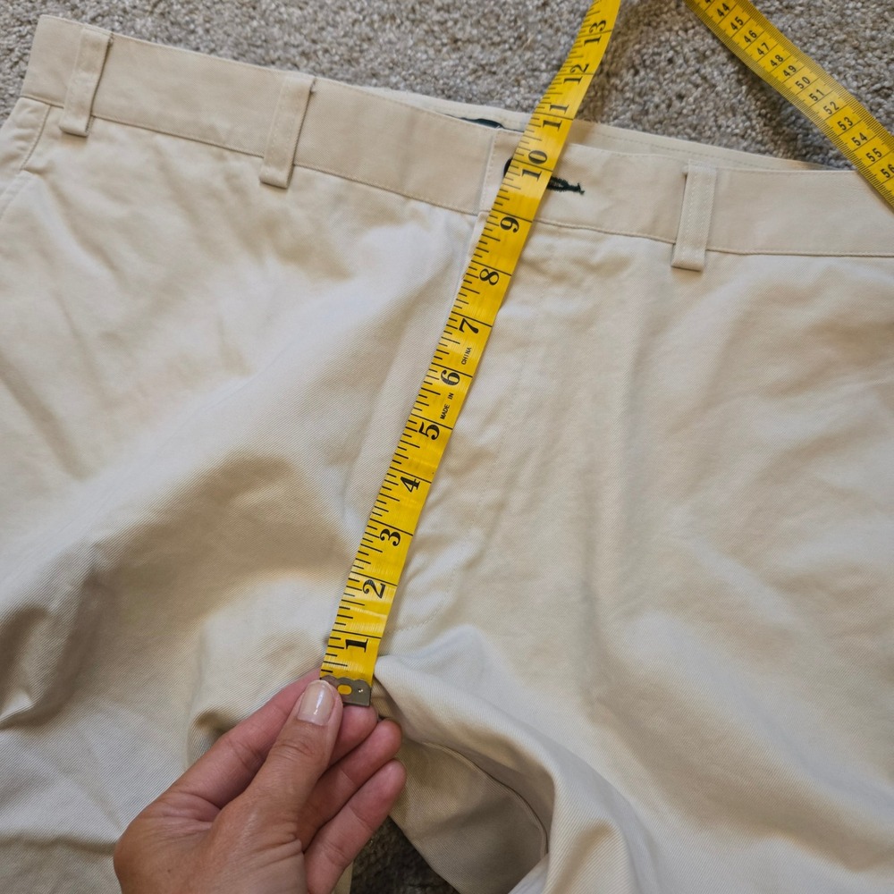 Orvis Mens Chino Pants 36x32 Cream Off White Cotton Twill Straight Leg Trousers - Picture 8 of 9